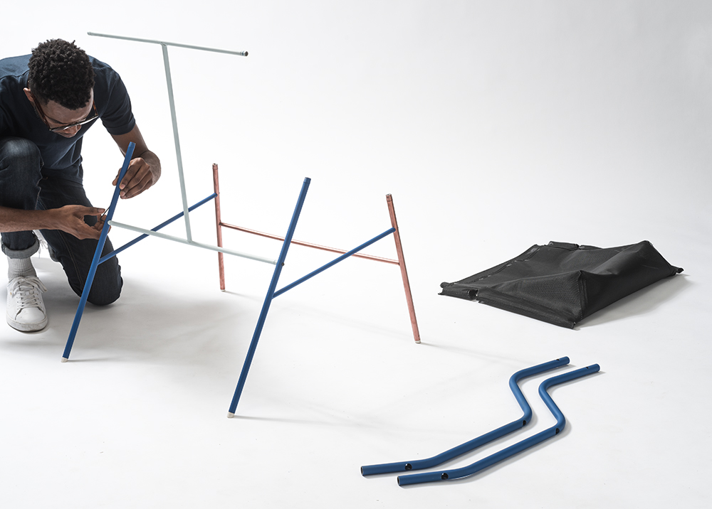 Une chaise à plat, à monter